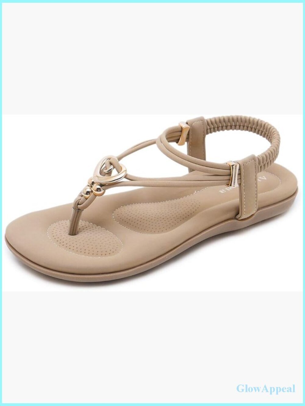 Women's Bohemian Beaded Ankle Strap Sandals Comfortable Walking Flats